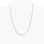 Sterling Silver Rhodium-plated 1.5mm Diamond-cut Rope Chain Necklace 14"-36" - Product Photo
