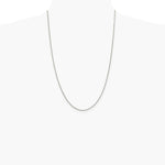 Sterling Silver 1.7mm Diamond-cut Rope Chain Necklace 14"-36" - Product Photo