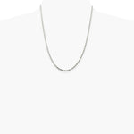 Sterling Silver 2.75mm Diamond-cut Rope Chain with 2in ext. Necklace 18"-22" - Product Photo