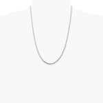 Sterling Silver 2.75mm Diamond-cut Rope Chain Necklace 16"-36" - Product Photo