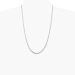 Sterling Silver 2.75mm Diamond-cut Rope Chain Necklace 16"-36" - Product Photo