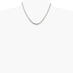 Sterling Silver 3.75mm Diamond-cut Rope Chain Necklace 16"-36" - Product Photo