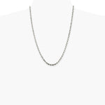 Sterling Silver 3.75mm Diamond-cut Rope Chain Necklace 16"-36" - Product Photo