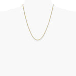 Sterling Silver And Vermeil 2.5mm Diamond-cut Rope Chain Necklace 16"-30" - Product Photo