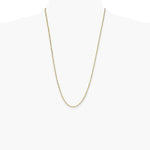 Sterling Silver And Vermeil 2.5mm Diamond-cut Rope Chain Necklace 16"-30" - Product Photo