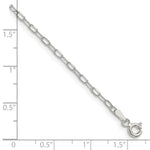 Sterling Silver 2.0mm Diamond-Cut Forzantine Chain Bracelet 7"-8" - Product Photo