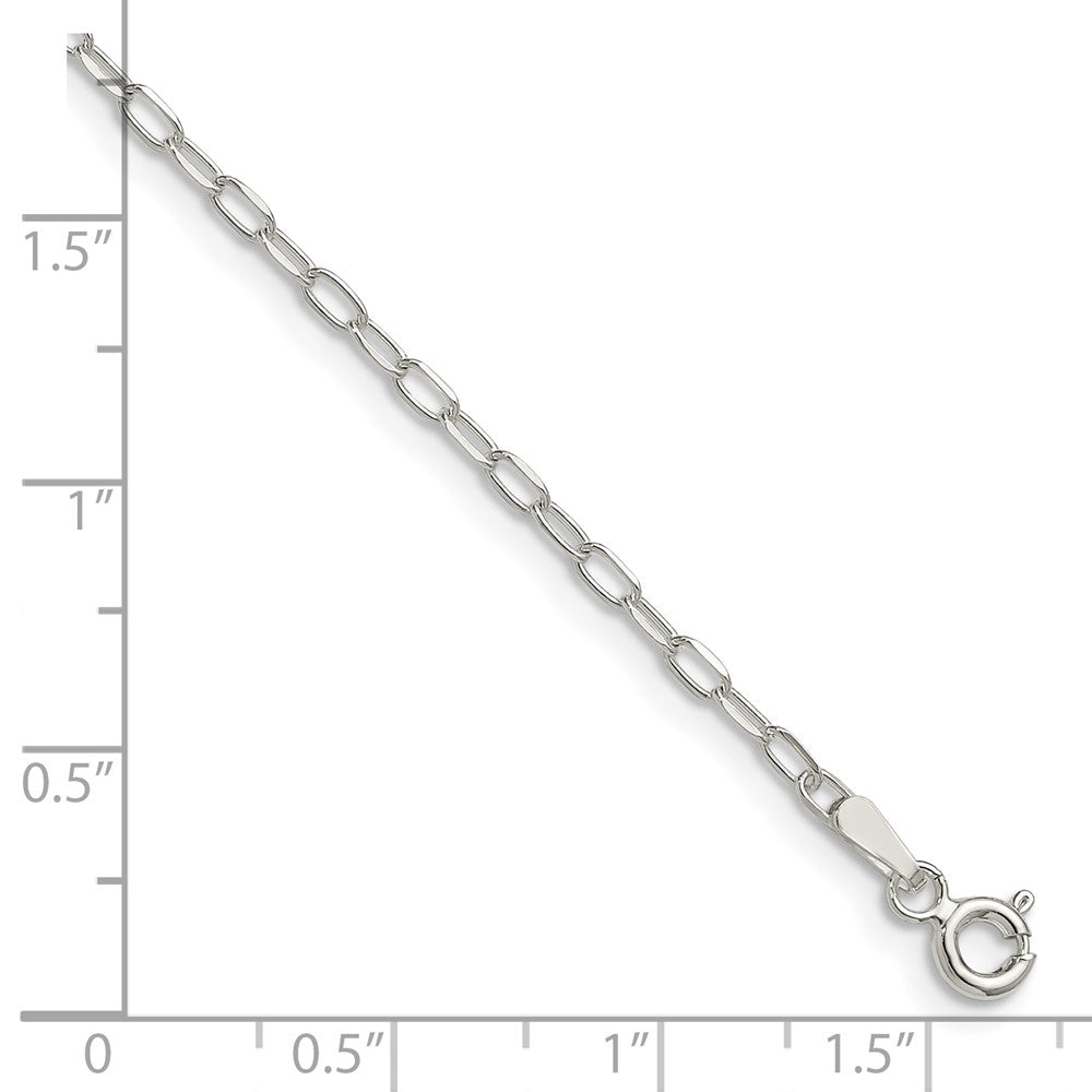Sterling Silver 2.0mm Diamond-Cut Forzantine Chain Bracelet 7"-8" - Product Photo