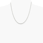 Sterling Silver 2.3mm Solid Rope Chain Necklace 16"-36" - Product Photo