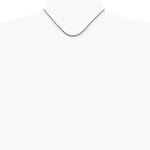 Sterling Silver 2.5mm Solid Rope Chain Necklace 16"-36" - Product Photo