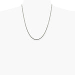 Sterling Silver 2.5mm Solid Rope Chain Necklace 16"-36" - Product Photo