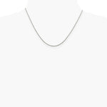 Sterling Silver Rhodium-plated 1.5mm Diamond-Cut Spiga Chain Necklace 16"-24" - Product Photo