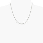 Sterling Silver Rhodium-plated 1.5mm Diamond-Cut Spiga Chain Necklace 16"-24" - Product Photo