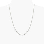 Sterling Silver Rhodium-plated 1.5mm Diamond-Cut Spiga Chain Necklace 16"-24" - Product Photo