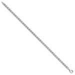 Sterling Silver Rhodium-plated Diam. Tennis Bracelet - Product Photo