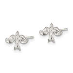 Sterling Silver Dove Mini Earrings - Product Photo