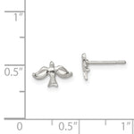 Sterling Silver Dove Mini Earrings - Product Photo