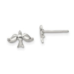 Sterling Silver Dove Mini Earrings - Product Photo