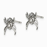 Sterling Silver Antiqued CZ Spider Post Earrings - Product Photo