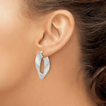 Sterling Silver Polished Twisted Multi-tube Round Hoop Earrings - Product Photo