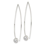 Sterling Silver CZ Threader Earrings - Product Photo