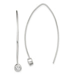 Sterling Silver CZ Threader Earrings - Product Photo