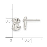 Sterling Silver Polished Puppy Post Earrings - Product Photo