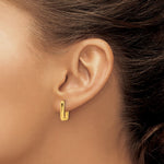 Sterling Silver/Flash Pl. Gold Tone Sterling Silver Gold-tone Pol. Rectangle - Product Photo