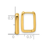 Sterling Silver/Flash Pl. Gold Tone Sterling Silver Gold-tone Pol. Rectangle - Product Photo