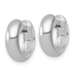 Sterling Silver RH-plated Polished 5mm Hinged Round Hoop Earrings - Product Photo