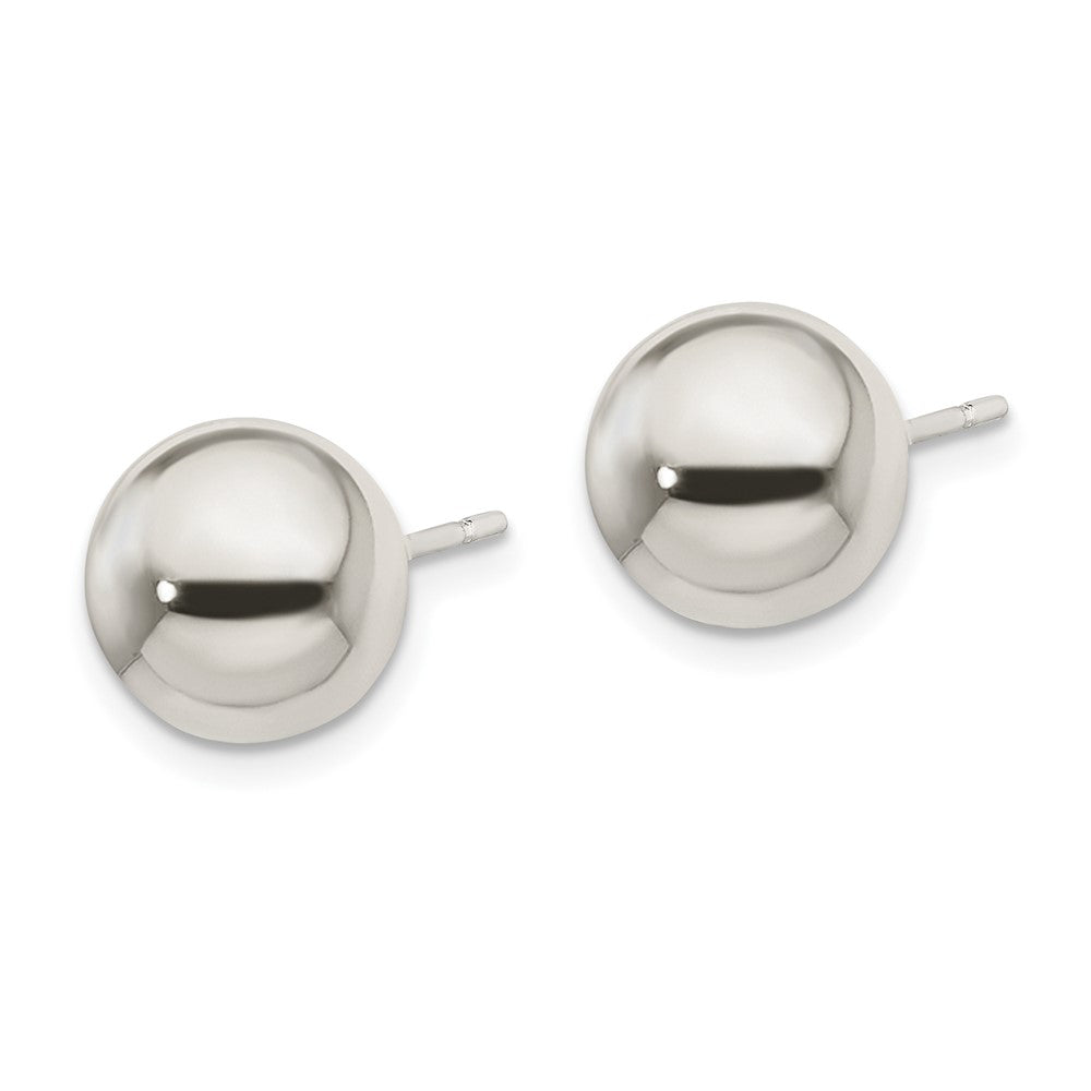 Sterling Silver Polished 10mm Ball Earrings - Product Photo
