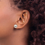 Sterling Silver Polished 10mm Ball Earrings - Product Photo