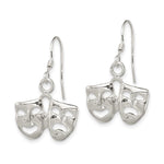 Sterling Silver Comedy/Tragedy Earrings - Product Photo