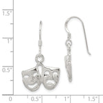 Sterling Silver Comedy/Tragedy Earrings - Product Photo