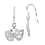 Sterling Silver Comedy/Tragedy Earrings - Product Photo