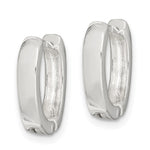 Sterling Silver Oval Hinged Hoop Earrings - Product Photo