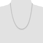 Sterling Silver Rhodium-plated 3.15mm D/C Flat Anchor Curb Chain - Product Photo