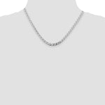 Sterling Silver Rhodium-plated 4.65mm D/C Flat Anchor Curb Chain - Product Photo