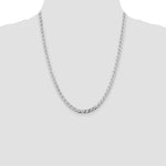 Sterling Silver Rhodium-plated 4.65mm D/C Flat Anchor Curb Chain - Product Photo