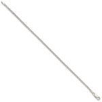 Sterling Silver 2.8mm Rolo Chain Bracelet 7"-9" - Product Photo