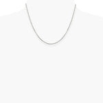 Sterling Silver 2.25mm Flat Rope Chain Necklace 16"-26" - Product Photo