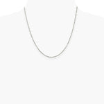 Sterling Silver 2.25mm Flat Rope Chain Necklace 16"-26" - Product Photo