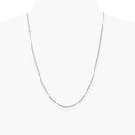 Sterling Silver 2.25mm Flat Rope Chain Necklace 16"-26" - Product Photo