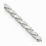Sterling Silver 2.25mm Flat Rope Chain Necklace 16"-26" - Product Photo
