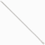 Sterling Silver 3.5mm Rolo Chain Bracelet 7"-8" - Product Photo