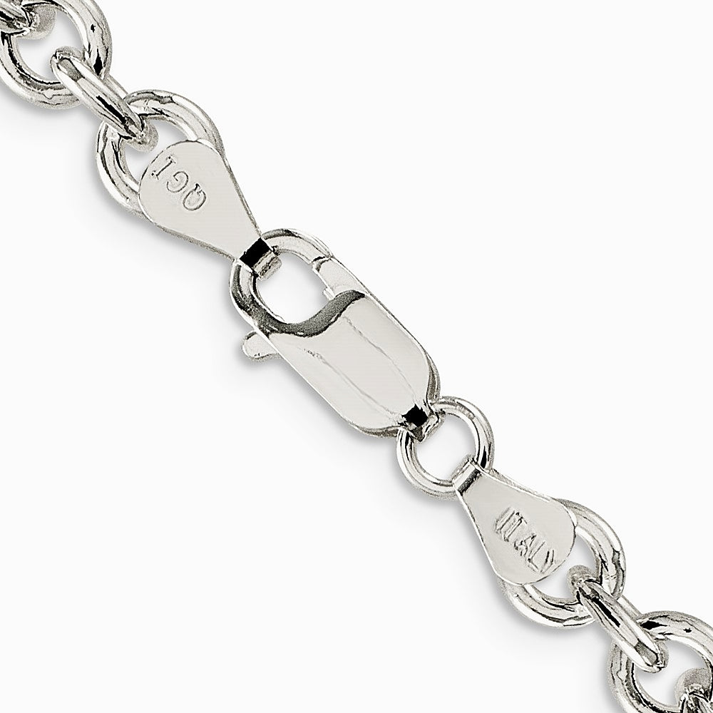 Sterling Silver 6.1mm Cable Chain Necklace 16"-30" - Product Photo