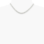 Sterling Silver 6.1mm Cable Chain Necklace 16"-30" - Product Photo