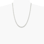 Sterling Silver 6.1mm Cable Chain Necklace 16"-30" - Product Photo