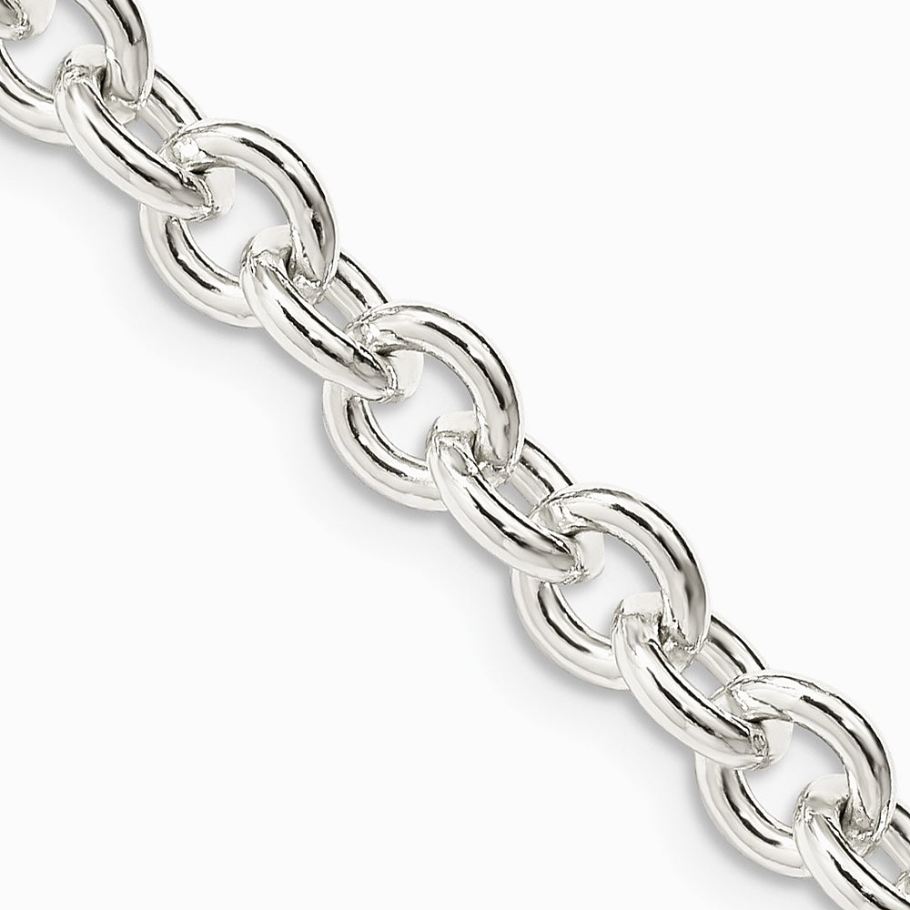Sterling Silver 6.1mm Cable Chain Necklace 16"-30" - Product Photo