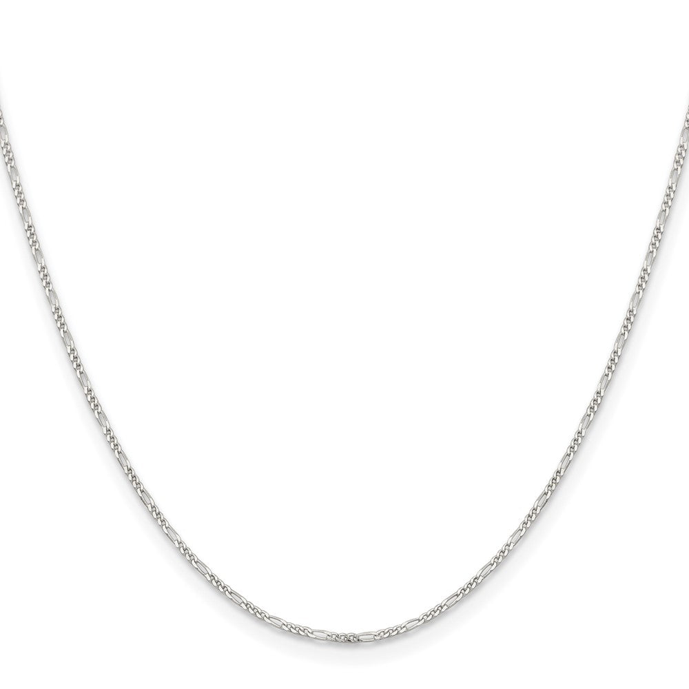 Sterling Silver 1.2mm Figaro Chain - Product Photo