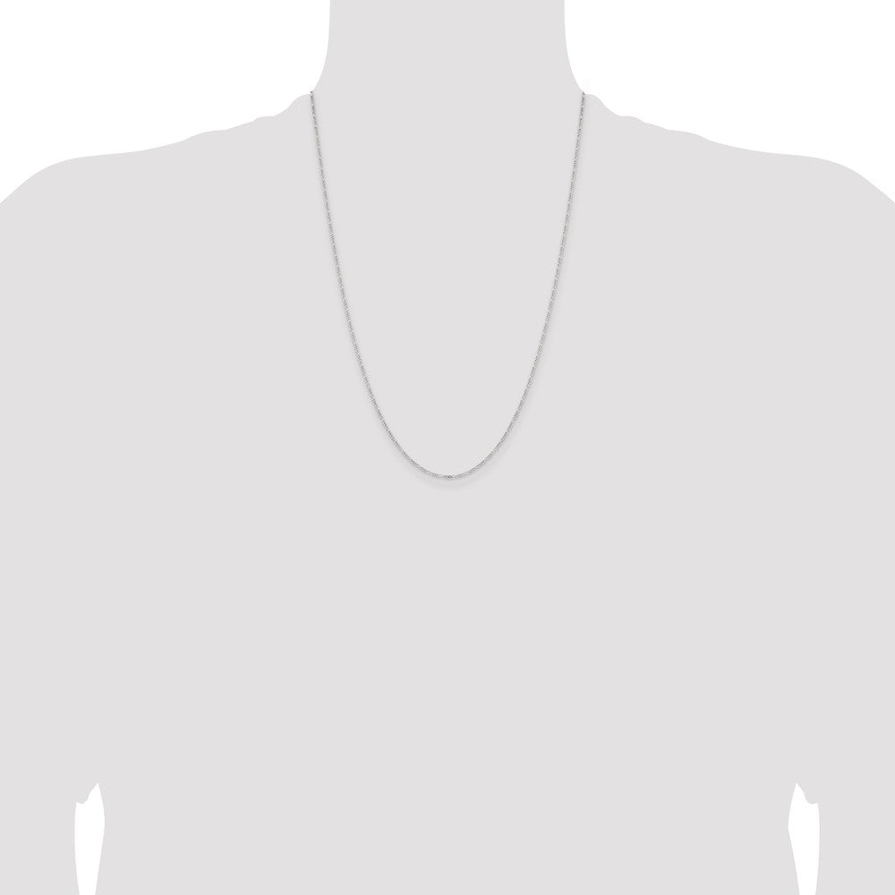 Sterling Silver 1.2mm Figaro Chain - Product Photo